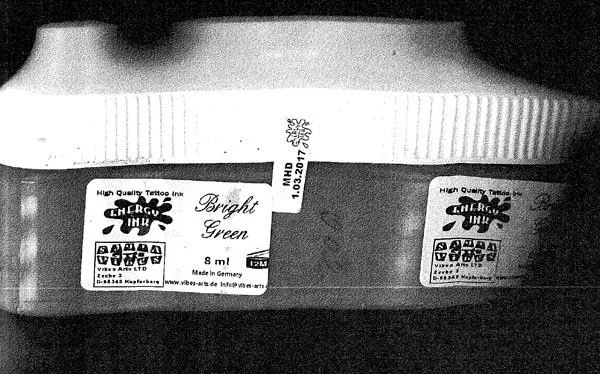 Inchiostro del tatuaggio «Energy Ink» — foto 1 dell'alert A12/0133/15