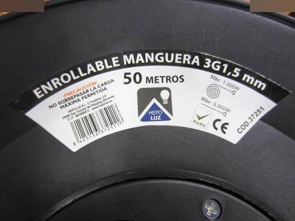 Cavo di estensione «Enrollable Manguera» — foto 1 dell'alert A12/0544/16