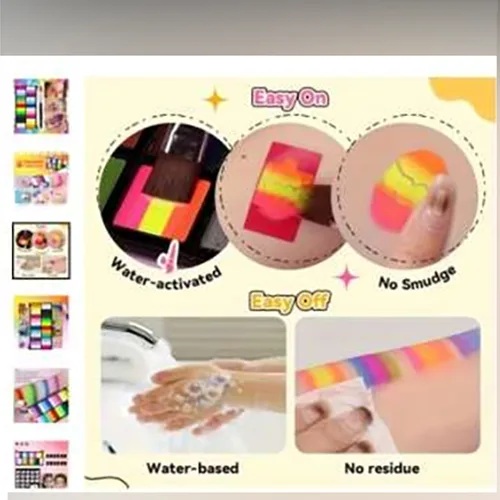 Vernici per il viso «Ensemble d'outils de peinture pour le visage pour enfants, Halloween, noël, couleur du v…» — foto 3 dell'alert SR/02737/26