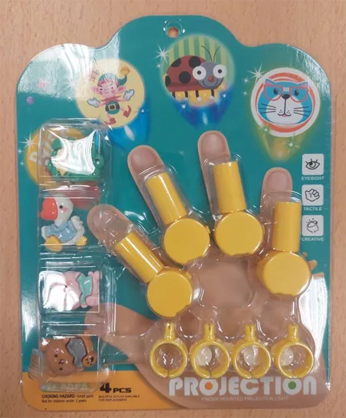 Set di giocattoli in plastica «Ensemble de lumières à projection LED pour doigts, jouet éducatif amusant avec motifs» — foto 2 dell'alert SR/01920/26