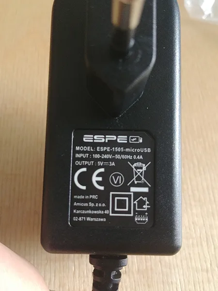 Caricatore USB «ESPE-1505-microUSB» — foto 2 dell'alert A12/00205/22