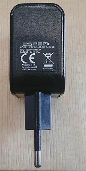Caricabatterie USB «ESPE-1605-W2E-i2USB» — foto 3 dell'alert A12/00206/22
