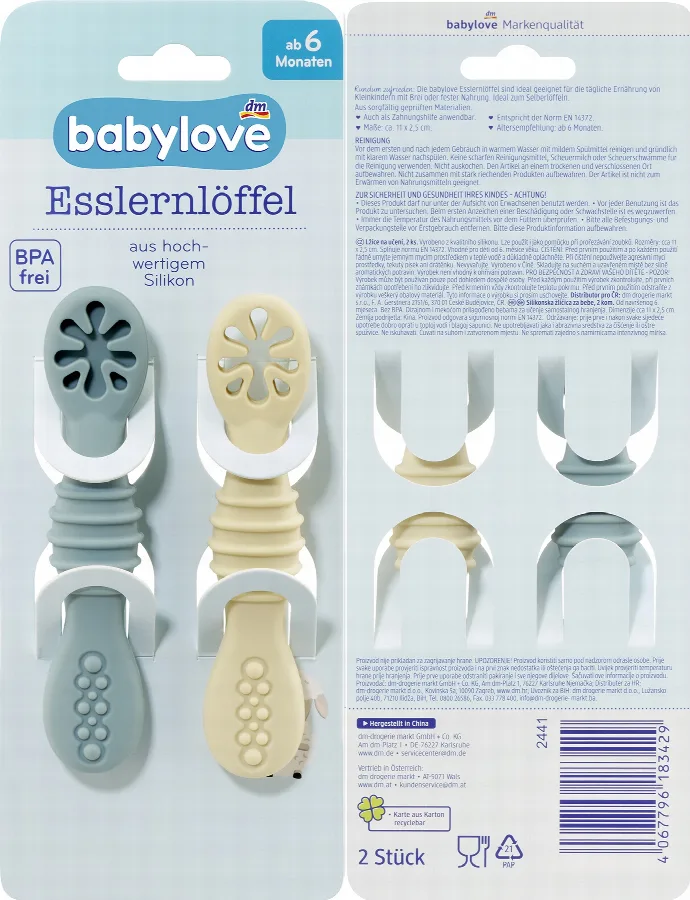 Set di posate per bambini «Esslernlöffel» (babylove)