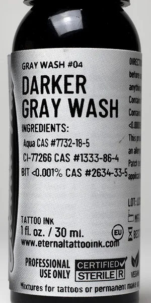 Inchiostro del tatuaggio «Eternal ink darker gray wash» — foto 3 dell'alert A12/01516/23