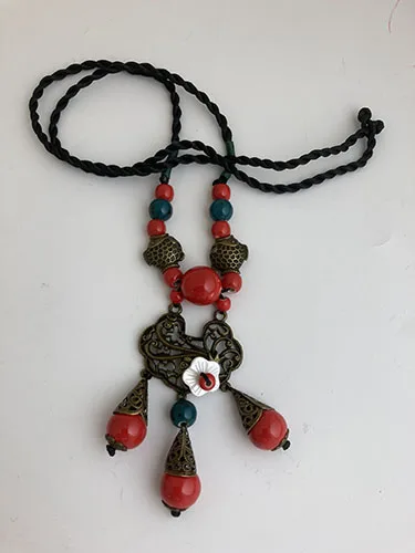Collana «Ethnic Necklace Ceramic Drop» — foto 1 dell'alert A12/02559/23