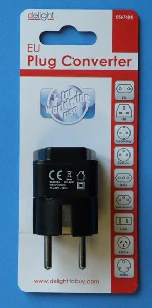 Adattatore della spina «EU Plug Converter / Hálózati átalakító dugó» (Delight)