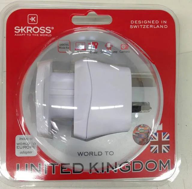 Adattatore per spina da viaggio «Europe to United Kingdom / World to United Kingdom» — foto 3 dell'alert A12/1038/14