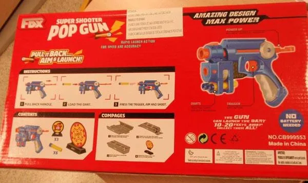Pistola giocattolo «Eva Pop Gun» (FDX)