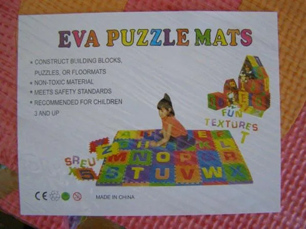 Tappetino puzzle «EVA PUZZLE MATS» — foto 2 dell'alert A12/0085/17