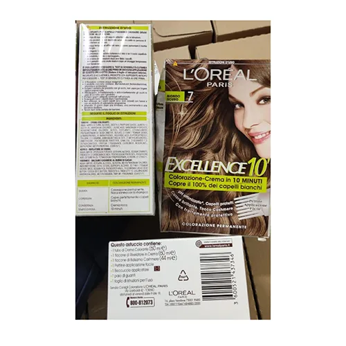 Tintura per capelli «Excellence 10 biondo scuro 7 colorazione-crema in 10 minuti copre il 100% dei capelli bi…» — foto 1 dell'alert A12/00571/24