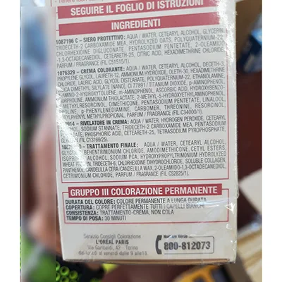 Tinture per capelli «Excellence creme 5.6 castano chiaro rosso» — foto 5 dell'alert A12/02241/24