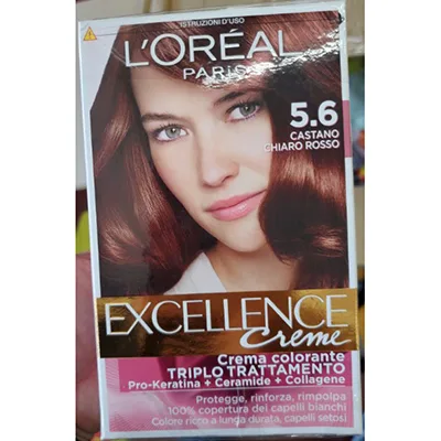 Tinture per capelli «Excellence creme 5.6 castano chiaro rosso» — foto 6 dell'alert A12/02241/24