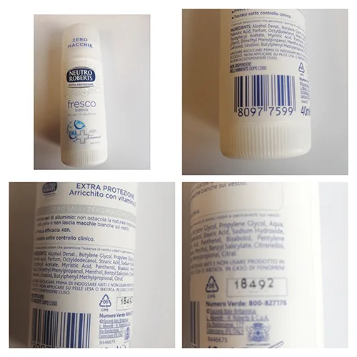 Deodorant «EXTRA PROTEZIONE FRESCO BIANCO» (Neutro Roberts)