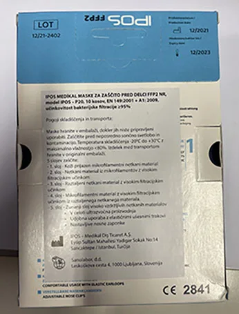 Maschera filtro antiparticolato «Extra Small Atemschutz-maske, Meltblown protective mask» (IPOS)