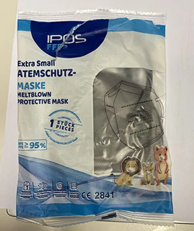 Maschera filtro antiparticolato «Extra Small Atemschutz-maske, Meltblown protective mask» — foto 4 dell'alert A12/00010/24