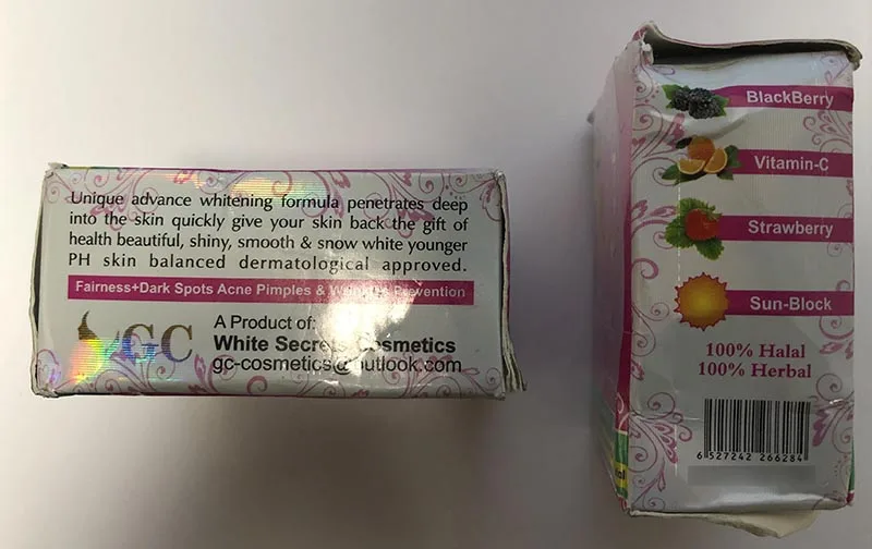Prodotto schiarimento della pelle «Extra whitening cream with fruit extracts» — foto 4 dell'alert A12/00087/19