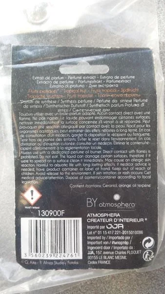 Profumo per la casa «Extrait de parfum» — foto 2 dell'alert A12/0298/18