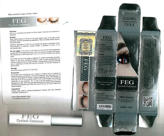 Potenziatore delle ciglia «Eyelash enhancer» (Feg)