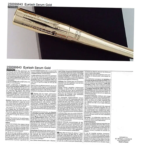 Siero per ciglia «Eyelash Serum Gold» (4 Long Lashes)