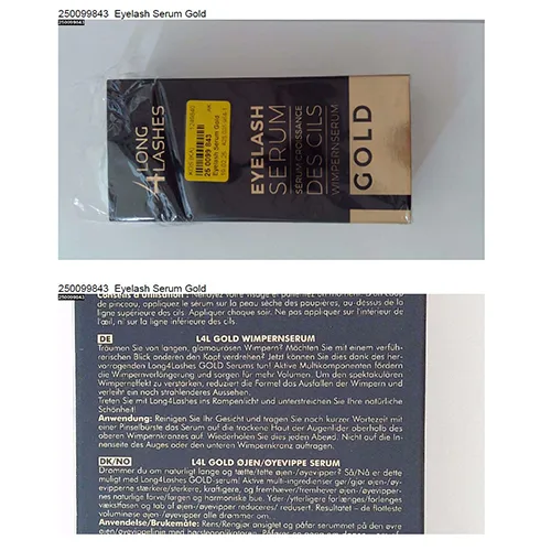 Siero per ciglia «Eyelash Serum Gold» — foto 2 dell'alert SR/03213/25