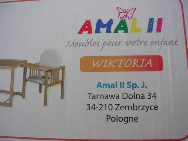 Seggiolone «FA ETETŐSZÉK ('Wooden high chair')» (Amal II)