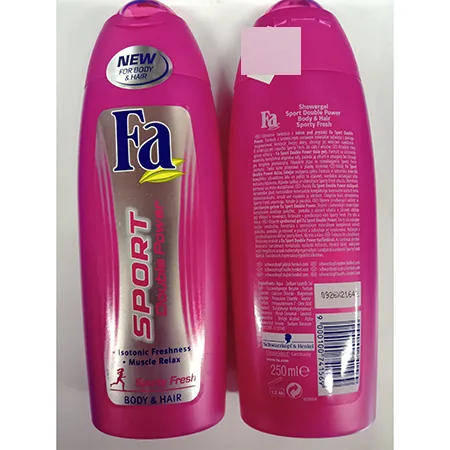 Gel doccia «Fa SPORT Double Power BODY & HAIR» — foto 2 dell'alert A12/01151/24