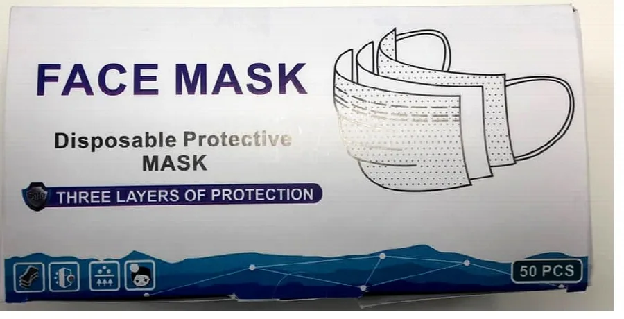 Maschera filtro particella «FACE MASK - Disposable Protective Mask» — foto 3 dell'alert INFO/00160/20