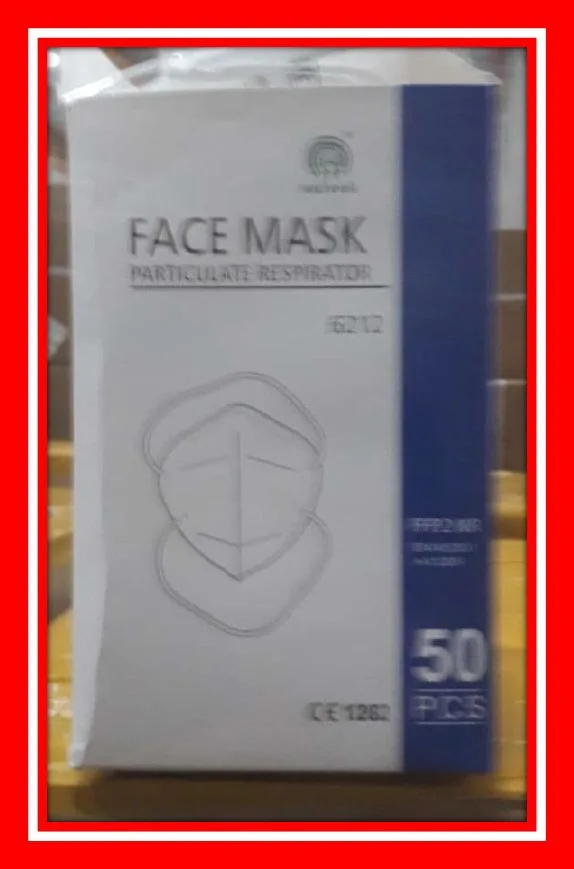 Maschera filtro antiparticolato «Face mask particulate respirator» — foto 3 dell'alert A12/01001/20