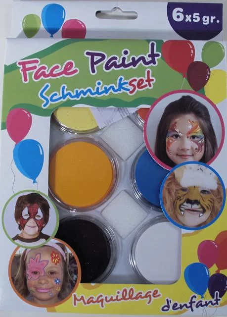 Set di vernice viso per bambini &amp; #13; &amp; #13; «Face Paint, Schminkset» (Free &amp; Easy)