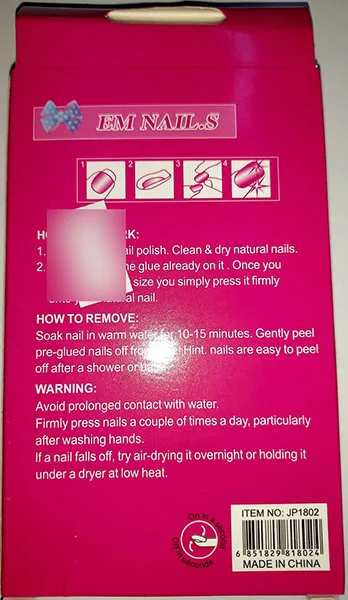 False nails — foto 2 dell'alert A12/00597/22