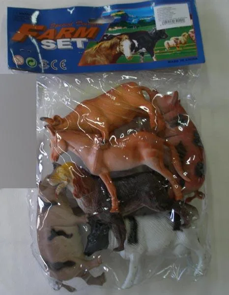 Figure di animali giocattolo «Farm set» (Ausini)