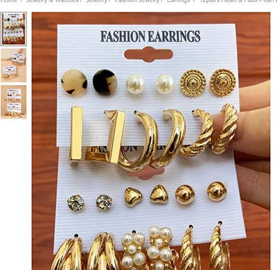 Orecchini «Fashion Earrings» — foto 3 dell'alert A12/00189/23