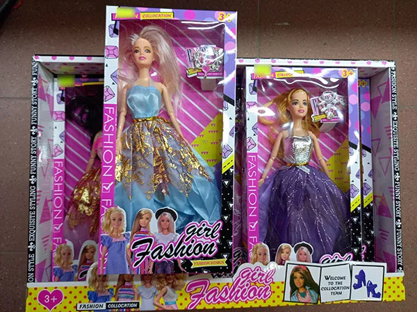 Set di bambole di plastica «Fashion girl»