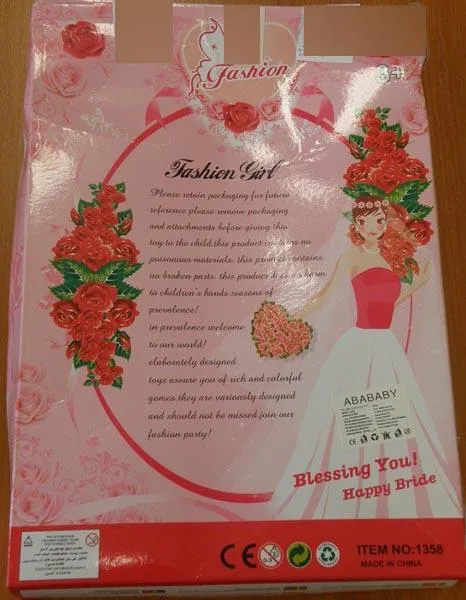 Set di bambole di plastica «Fashion Girl Beautiful Bride» — foto 2 dell'alert A12/1618/16