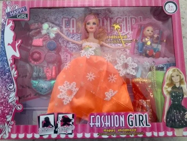 Set di bambole di plastica «Fashion Girl» (Happy Girl)