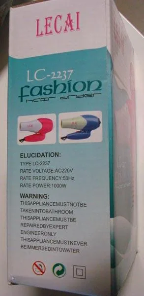 Asciugacapelli «Fashion Hair Dryer» — foto 1 dell'alert A12/0314/15