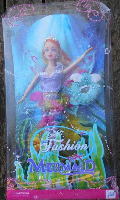 Bambola in plastica con accessori «Fashion Mermaid» (Sikaly)