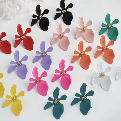 Orecchini «Fashion Spray Painting Flower Earrings» — foto 2 dell'alert SR/01329/25
