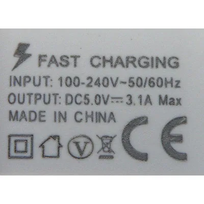 Caricabatterie USB «FAST CHARGING, FAST CHARGER, TRAVEL CHARGER, Adaptive Fast Charging» — foto 5 dell'alert A11/00165/24