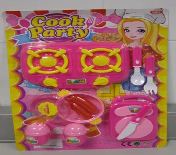 Set giochi da cucina «Fast Food Play Set, Cook Party and Tea Set» (Amatoys)