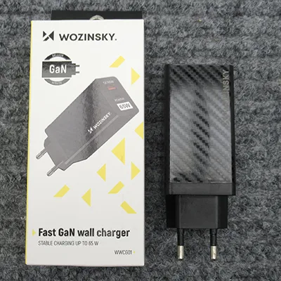 Caricabatterie USB «Fast GaN charger 65W» (Wozinsky)