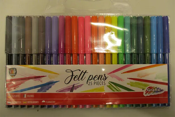 Penne di feltro «Felt pens 25 pieces» (Grafix)