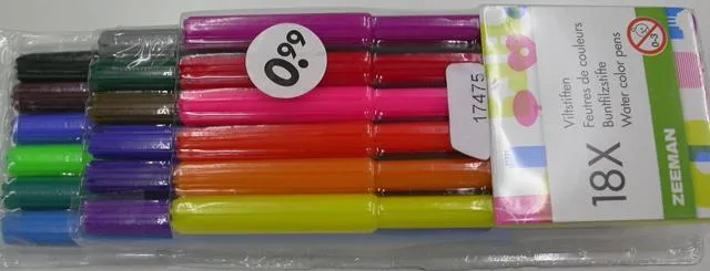 Penne colore acqua «Felt-tip pens» (Zeeman)