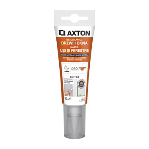 Sigillante per finestre e porte «Fenêtres &amp; Portes Neutre Silicon Sealant Blanc / Clair» (Axton)