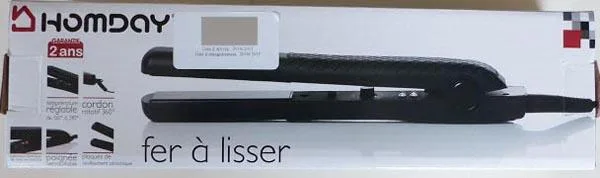 Raddrizzatrice per capelli «Fer à Lisser» (Homday)