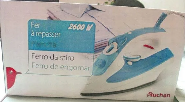 Ferro da stiro a vapore «Fer à Repasser» (AUCHAN)