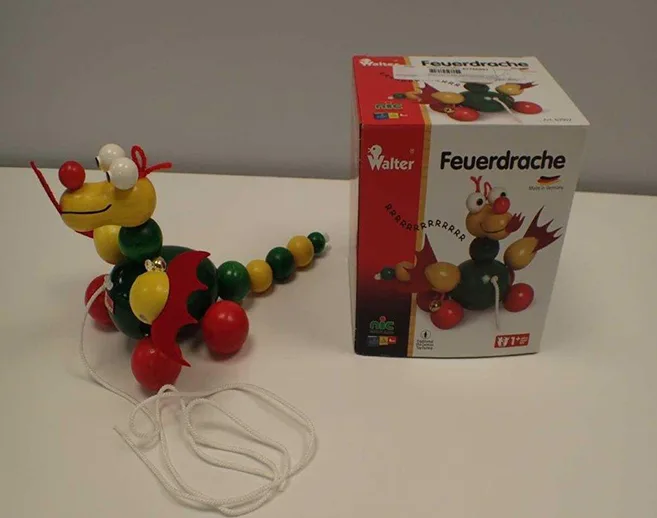 Giocattolo di legno «Feuerdrache» (Walter / nic / nictoys.de)