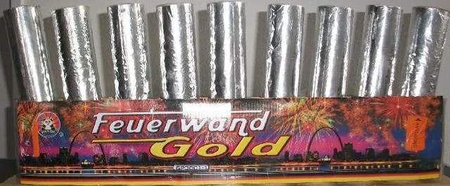 Fuochi d'artificio #13; &amp; #13; &amp; #13; «Feuerwand –Gold (wall-of-fire)»
