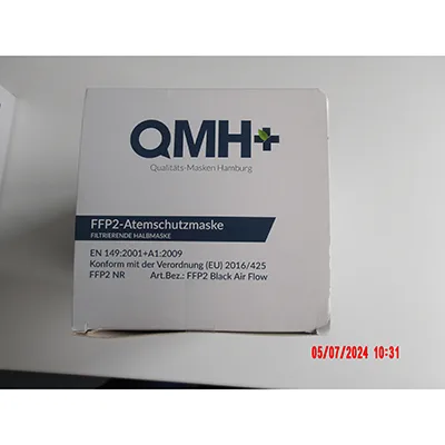Maschera del filtro antiparticolato «FFP2-Atemschutzmaske, Filtrierende Halbmaske» — foto 2 dell'alert A12/02822/24