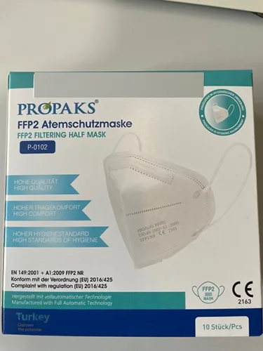 Maschera filtro antiparticolato «FFP2 Atemschutzmaske» — foto 4 dell'alert A12/00963/21